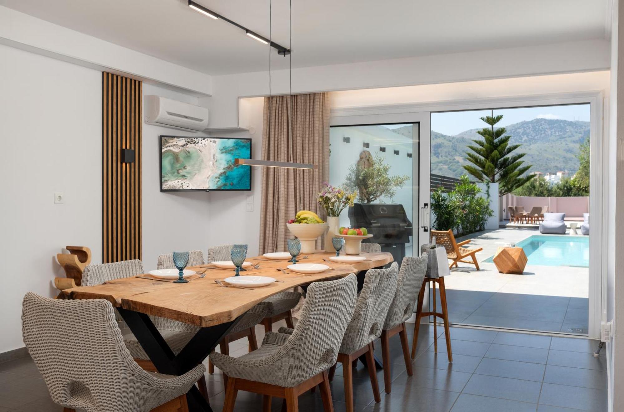 Hypnosis Beachside Villa With Private Heated Pool ゲオルギオポリス エクステリア 写真