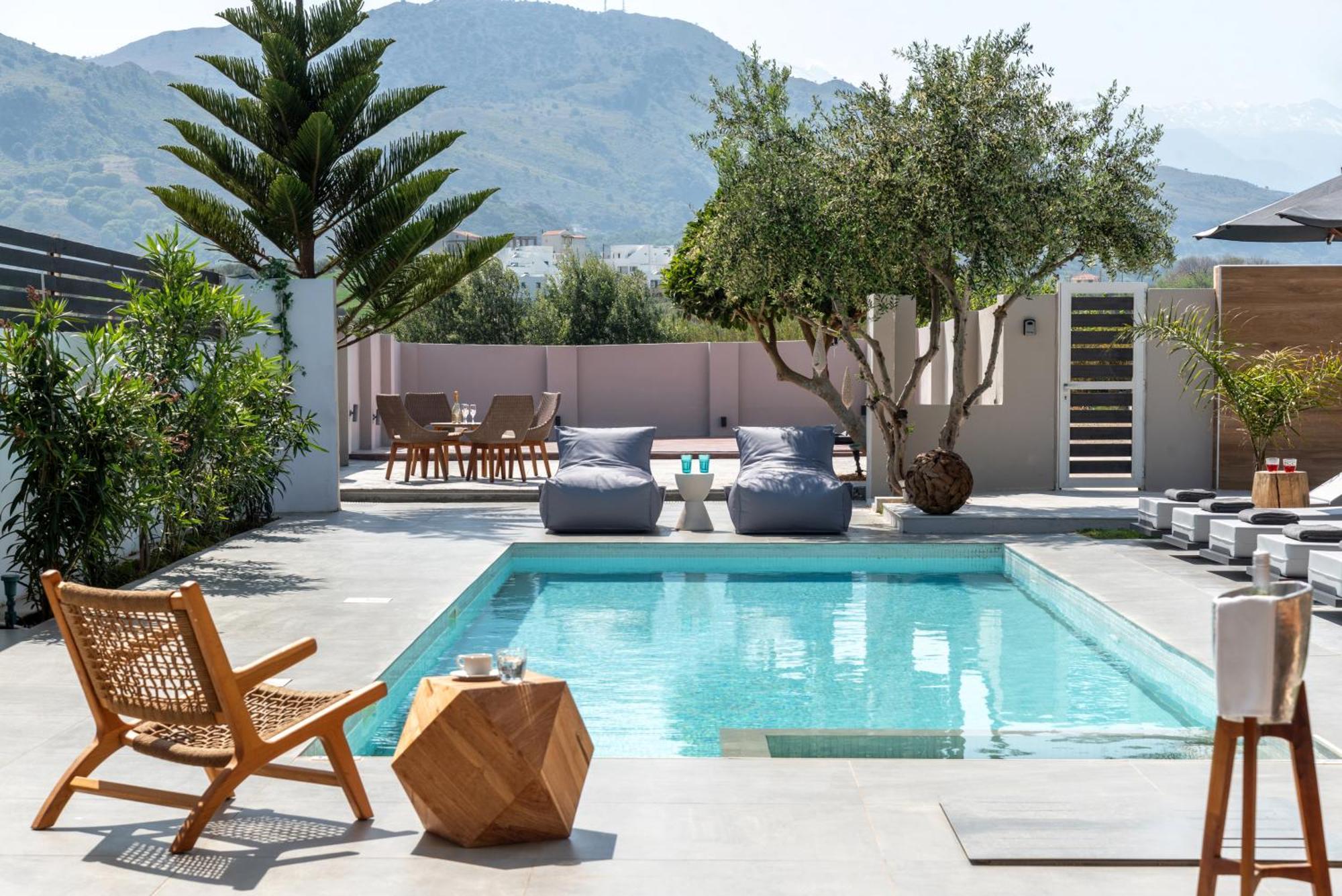 Hypnosis Beachside Villa With Private Heated Pool ゲオルギオポリス エクステリア 写真