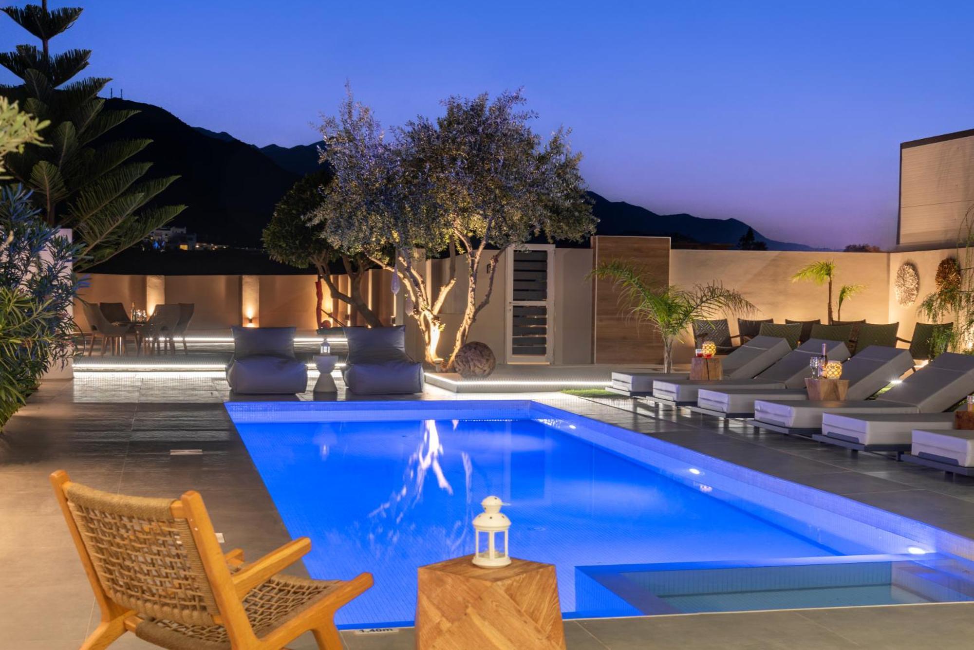 Hypnosis Beachside Villa With Private Heated Pool ゲオルギオポリス エクステリア 写真