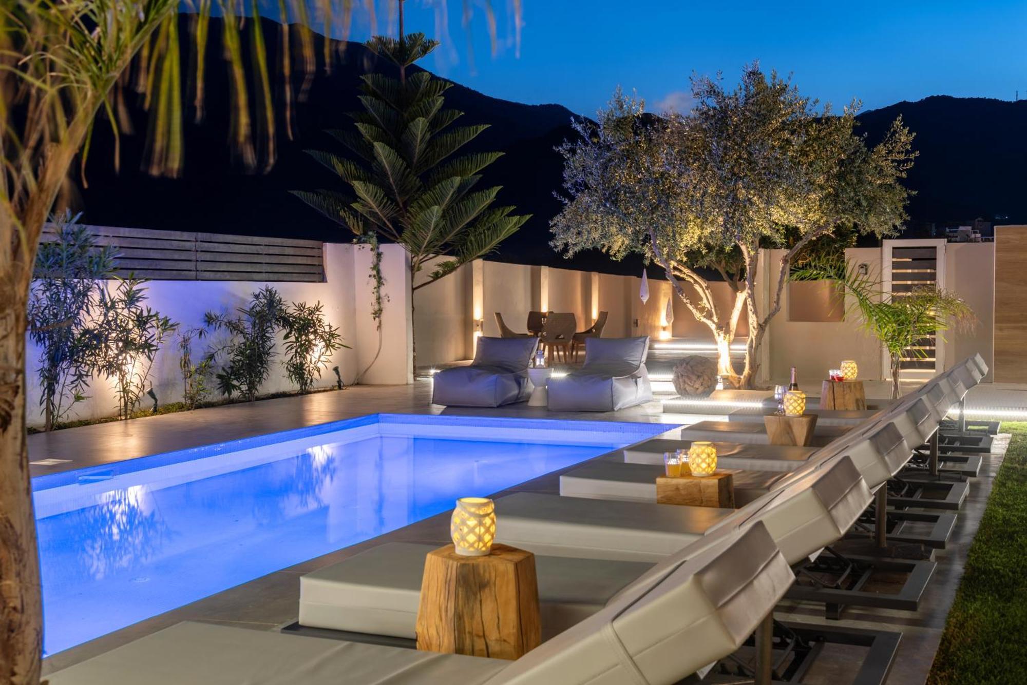 Hypnosis Beachside Villa With Private Heated Pool ゲオルギオポリス エクステリア 写真