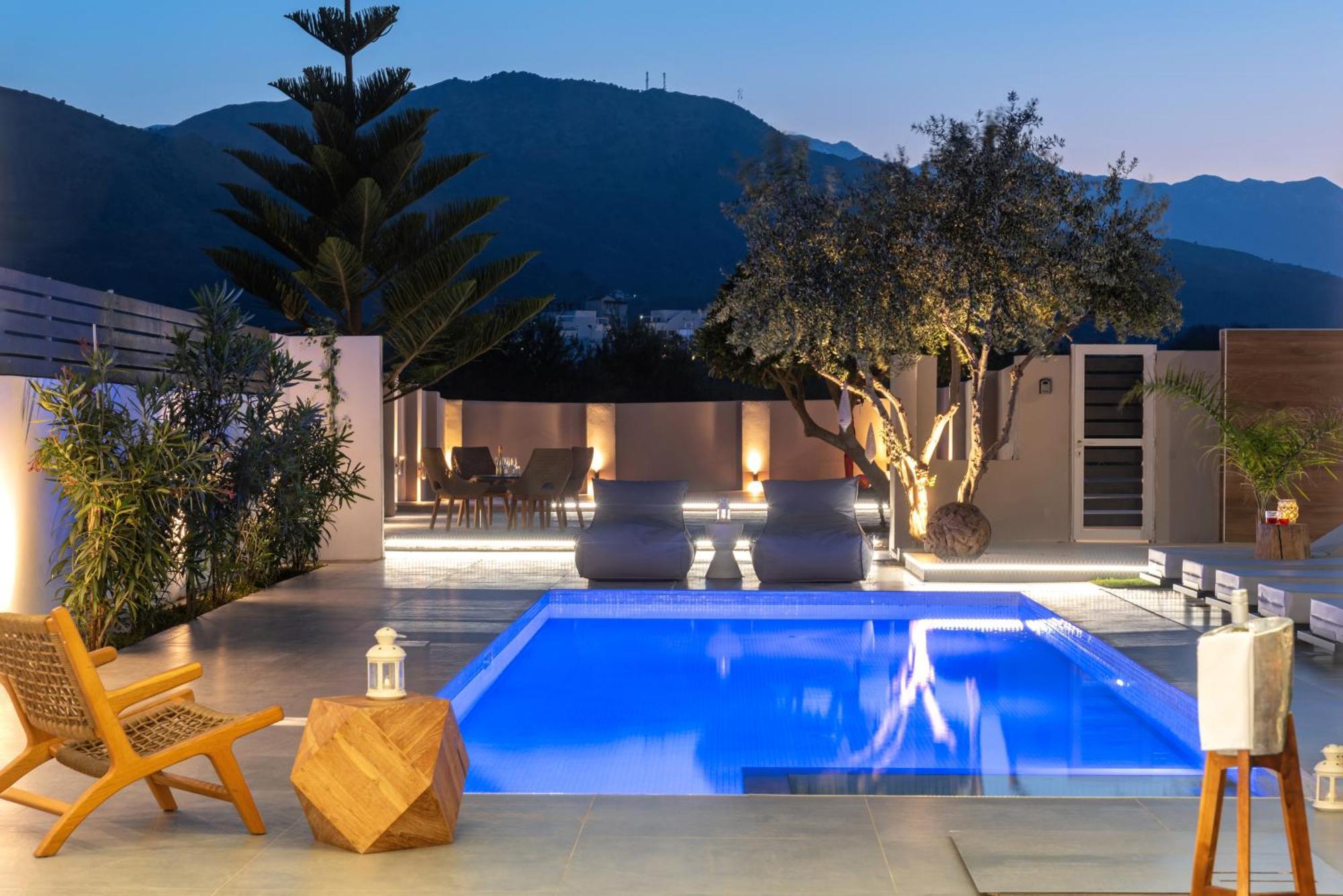 Hypnosis Beachside Villa With Private Heated Pool ゲオルギオポリス エクステリア 写真