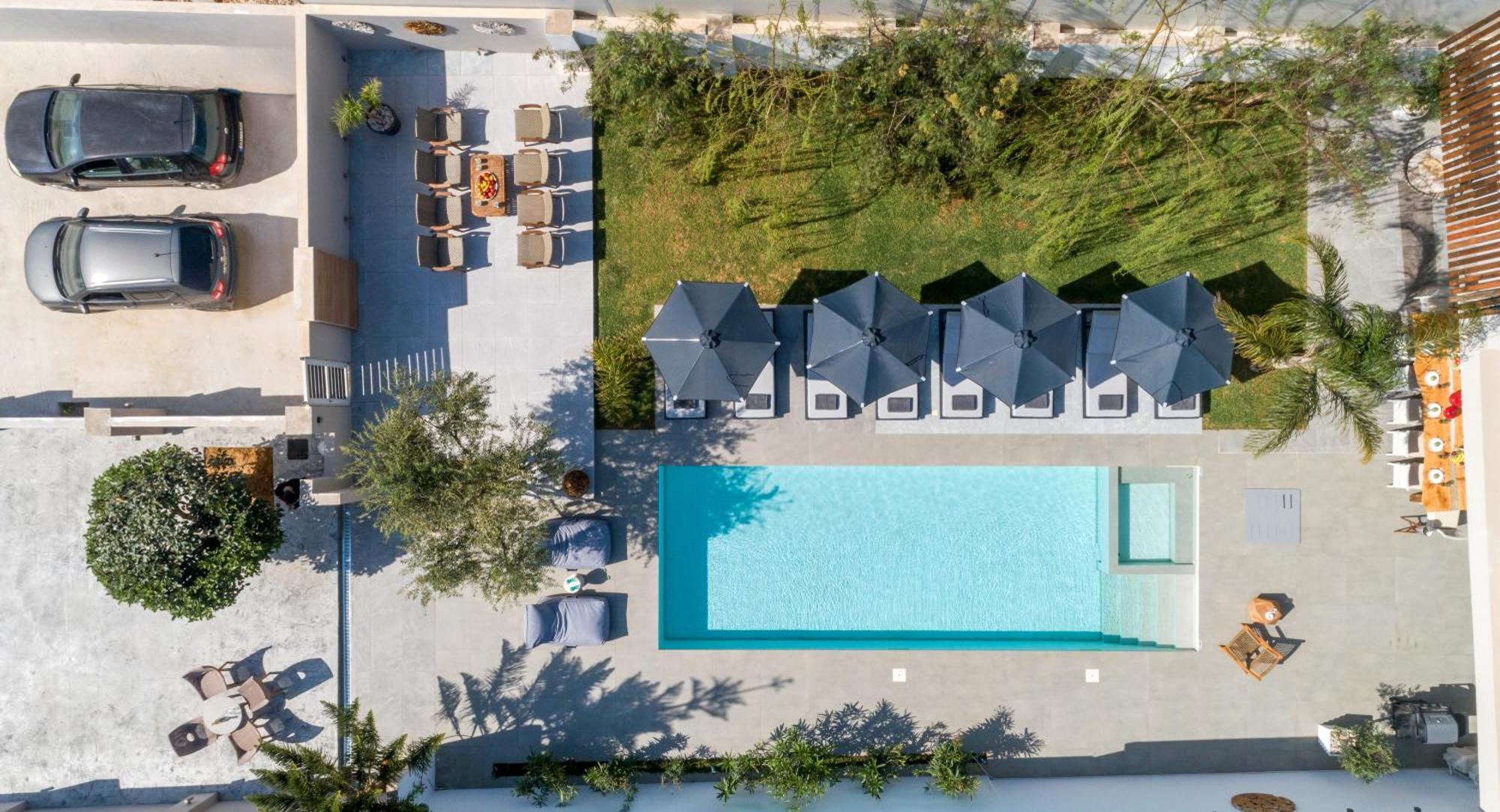 Hypnosis Beachside Villa With Private Heated Pool ゲオルギオポリス エクステリア 写真